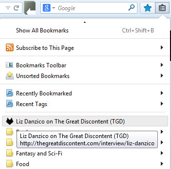 The icon as it appears in Firefox's favourites menu.